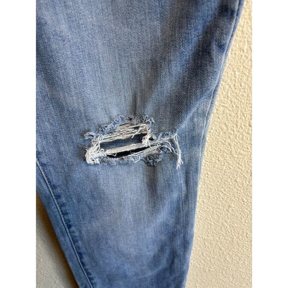 Levi's Women’s Plus Size 33 721 High Rise Skinny Jeans Light Distressed Grunge - Picture 3 of 9